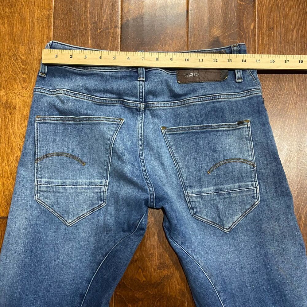 G-Star Raw 3D Slim Arc Cut Denim Stretch Blue Jeans Men's Size 30W x 30L - Picture 9 of 11